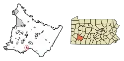 Location of Mount Pleasant in Westmoreland County, Pennsylvania.