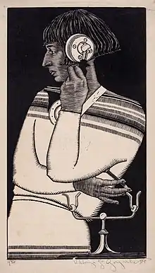 Self portrait with a telephone 1930