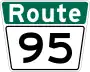 Route 95 marker