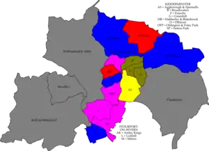 2003 results map