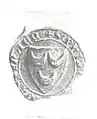 Seal of Philips van Wassenaer before he became burgrave of Leiden